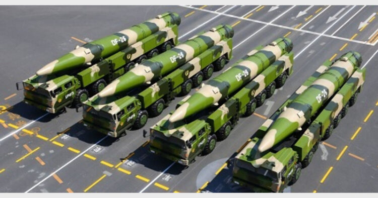 चीन की मिसाइलें (फाइल चित्र)