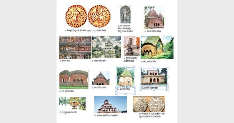 बांग्लादेश के राजशाही पुठिया, प्राचीन मन्दिरों, मूर्तियों, पुरावशेषों, सिक्कों व अभिलेखों का भण्डार, इण्डोनेशिया तक और भारत के पश्चिम में अफगानिस्तान, पाकिस्तान व पूर्वी ईरान