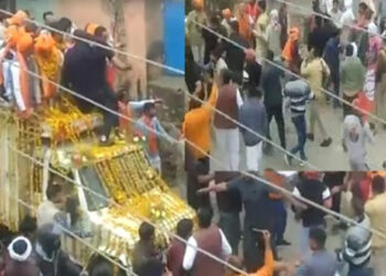 छपरौली में रोड शो के दौरान बीजेपी उम्मीदवार पर हमला,