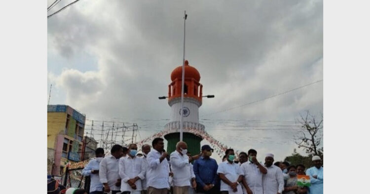 जिन्ना टावर का बदला रंग, अब नाम बदलने की उठ रही मांग