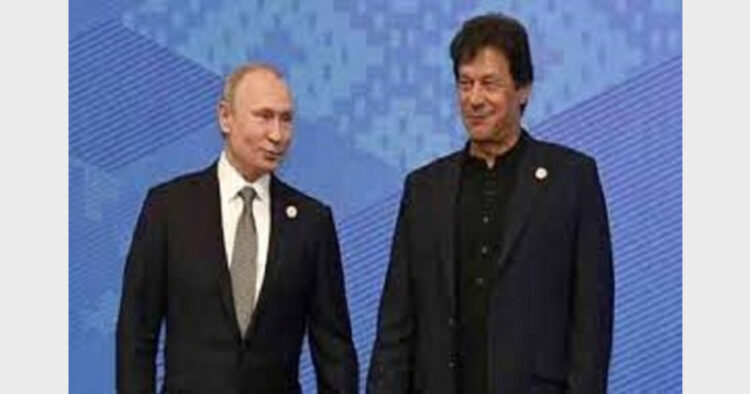 रूसी राष्ट्रपति व्लादिमीर पुतिन और पाकिस्तान पीएम इमरान खान