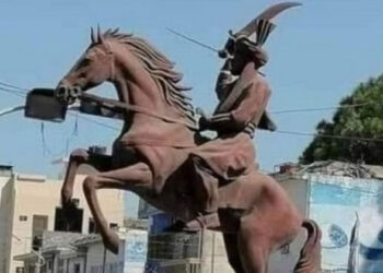 हरि सिंह नलवा की यही प्रतिमा हटाई गई