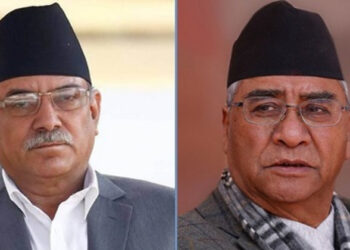 पुष्प कमल दहल और प्रधानमंत्री देउबा
