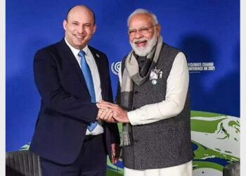 इजरायल के प्रधानमंत्री बेनेट के साथ पीएम मोदी