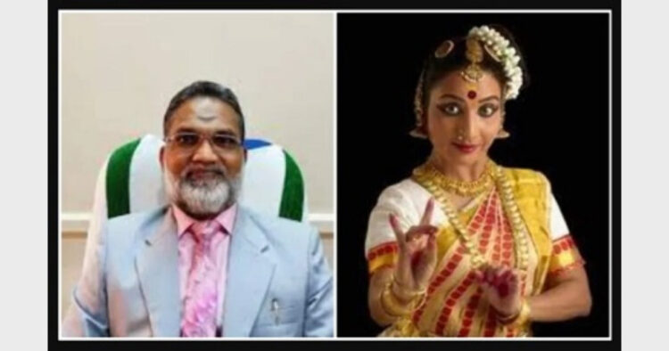 चित्र- जज कलाम पाशा और नृत्यांगना डॉक्टर नीना प्रसाद