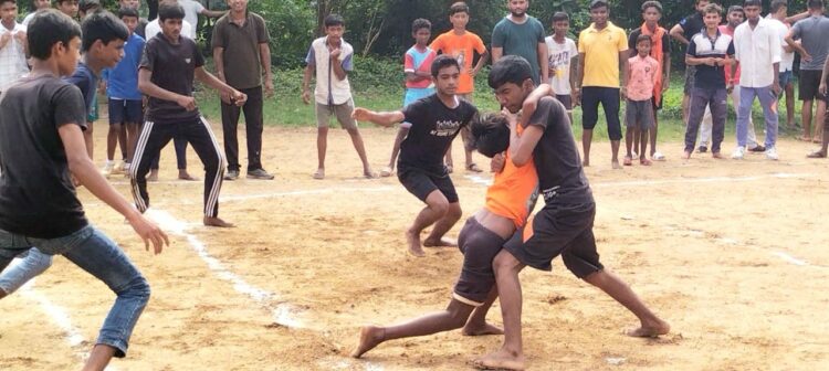 जमशेदपुर के काशीडीह में हुई कबड्डी प्रतियोगिता। यही प्रतियोगिता आजाद नगर में होने वाली थी।