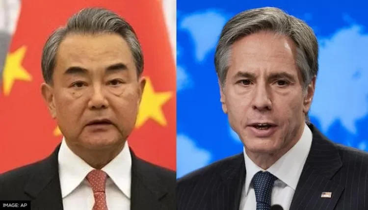 चीन के विदेश मंत्री वांग यी और अमेरिका के विदेश मंत्री एंटनी ब्लिंकन