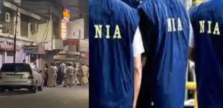 भारी पुलिस बल के साथ एनआईए की टीम शुक्रवार रात मकसूद कबाड़ी और आहद उल्ला अंसारी के घर पहुंची