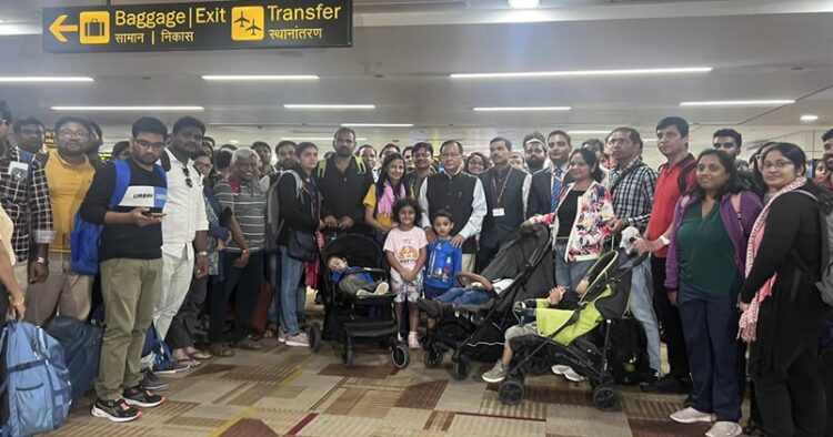 Third batch of indians return to india from Israel amid war with hamas