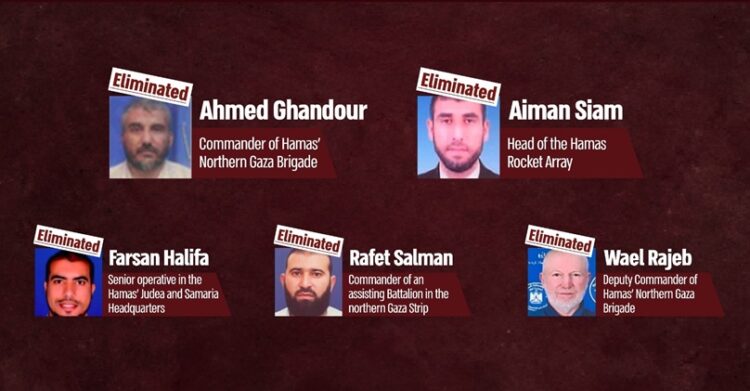 Israel defense forces releases images of Hamas killed terrorist