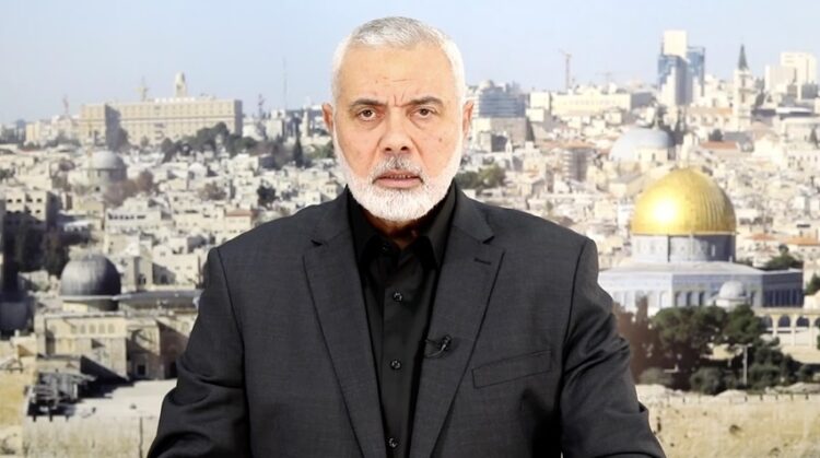 Israeli Airstrike over Ismaile haniyeh house in gaza