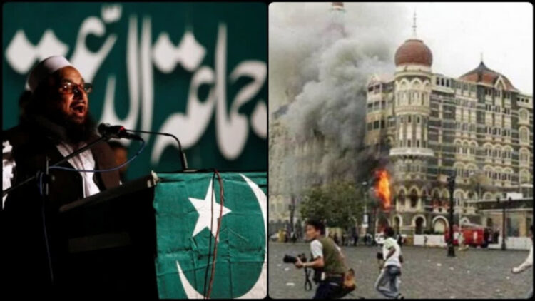 मुम्बई हमले (दाएं) की साजिश रचने वाला लश्करे-तैयबा का सरगना हाफिज सईद (बाएं) जो पाकिस्तान में खुलेआम घूम रहा है   फाइल चित्र