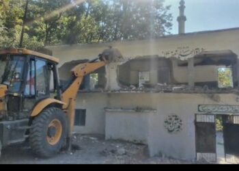 illegal madrassa demolished