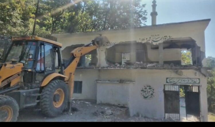 illegal madrassa demolished