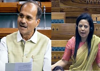 Congress supporting Mahua moitra in cash for query case