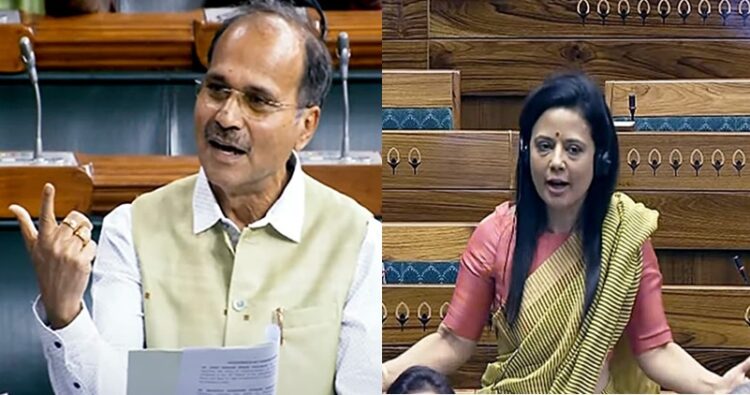 Congress supporting Mahua moitra in cash for query case