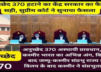 Supreme court verdict on article 370 revocation