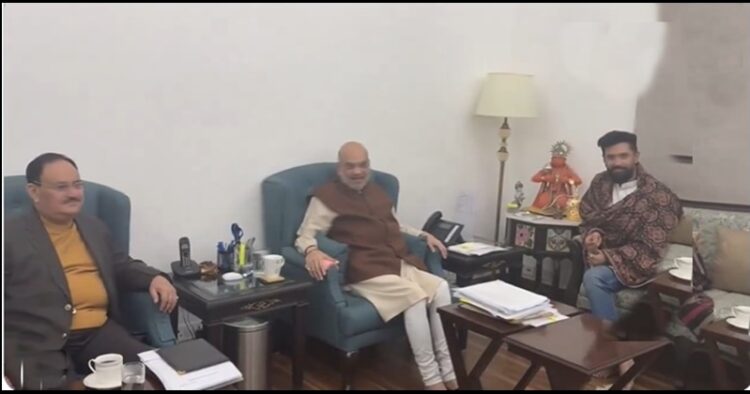 Bihar Politics Chirag Paswan meets Amit Shah
