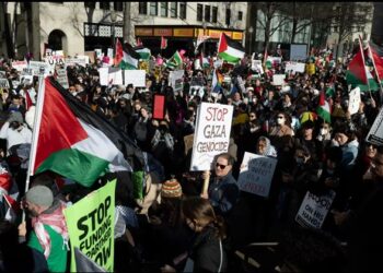 Muslims Protest in America and london Against Israel Hamas war