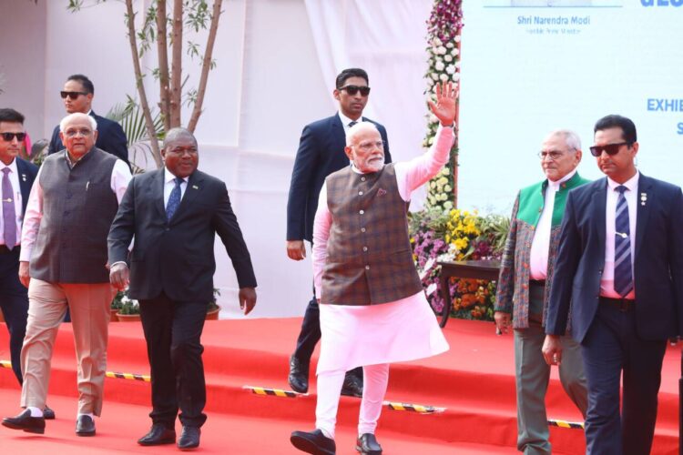 प्रधानमंत्री नरेन्द्र मोदी ने 'वाइब्रेंट गुजरात ग्लोबल ट्रेड शो' का उद्घाटन किया