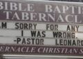 baptist pastor apologies