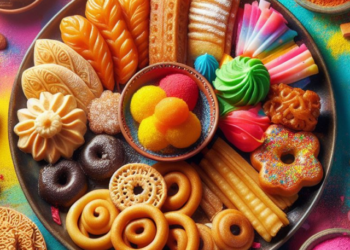 holi sweets and snacks