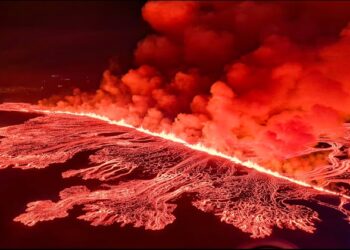 Volcanic eruption in Iceland