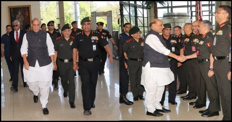 Army commander conclave delhi Defense Minister Rajnath Singh