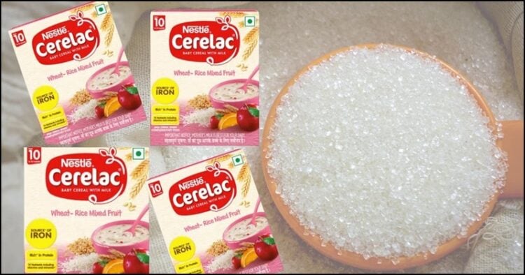 Nestle baby food using sugar in india
