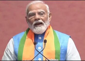 PM Modi releases its Sankalp patra ahead of Loksabha election free rashan scheme