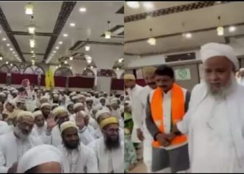 Slogan raised in support of PM Modi in Hydari Mosque