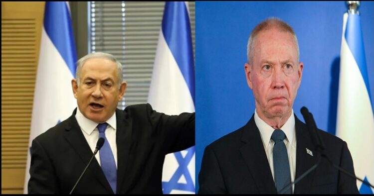 Israel defence chief Yov Gallent chalanges benjamin Netanyahu on gaza