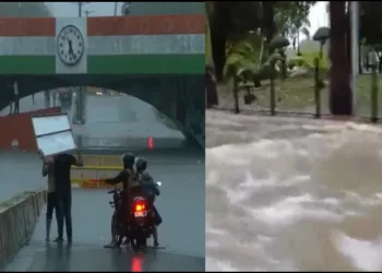 Delhi waterlodging due to heavy rainfall