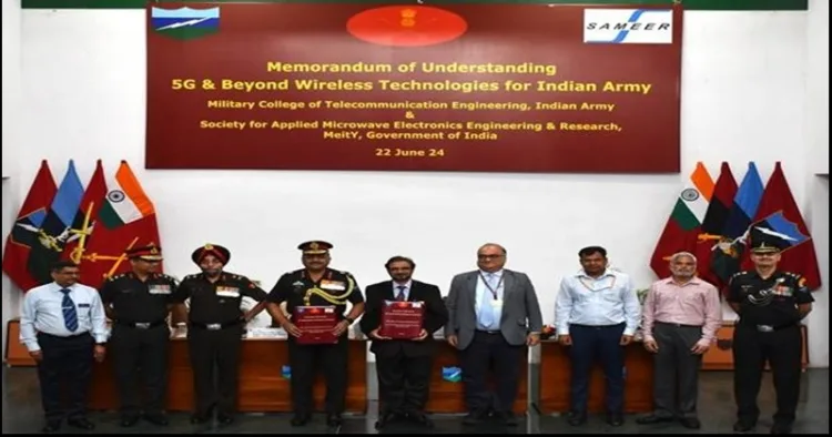 Indian Army sign a MoU for next generation wireless technology