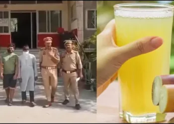 Noida sugarcane juce with spit