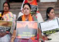 West Bengal female BJP worker attacked