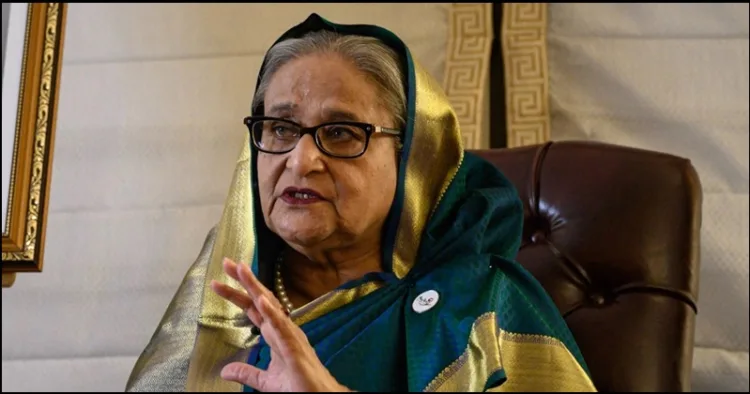 Sheikh Haseena Wazed house burnt in bangladesh