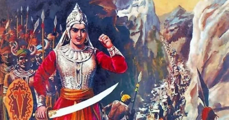 रानी दुर्गावती की युद्ध नीति