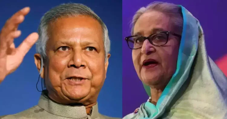 यूनुस और शेख हसीना
