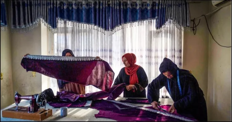 Afghan woment started small business in Taliban rule