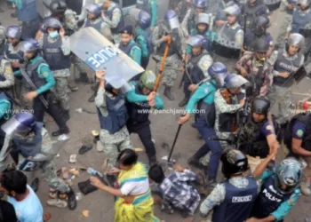 bangladesh hindu protest police crackdown