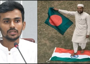 Bangladesh advisor Asif mahmood is the masterming to disrespect India Flag