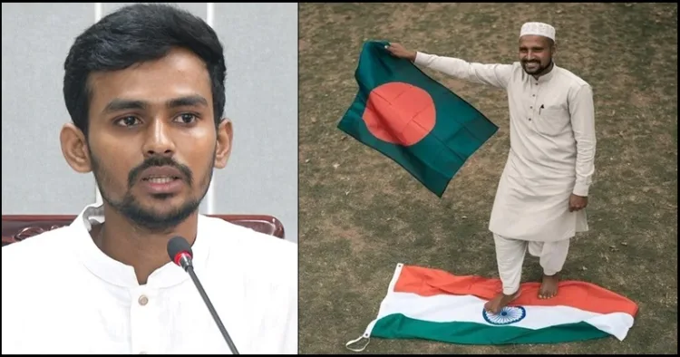 Bangladesh advisor Asif mahmood is the masterming to disrespect India Flag