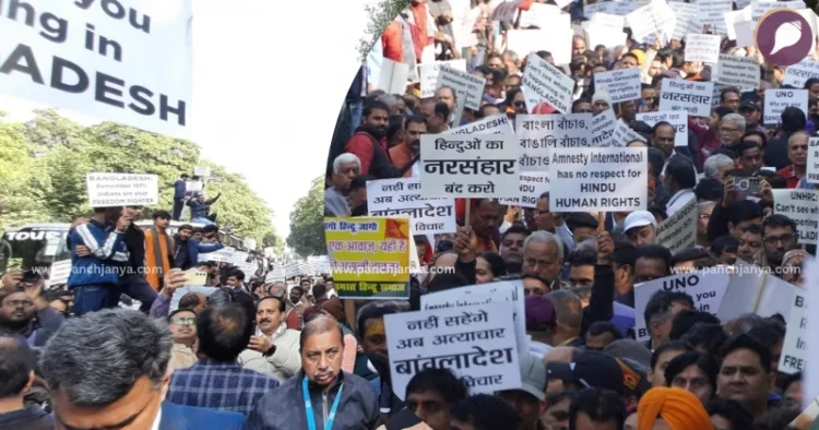 Protests across the country against atrocities on Hindus