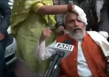 Rahul Gandhi Pushed up BJP MP Pratap Sarangi