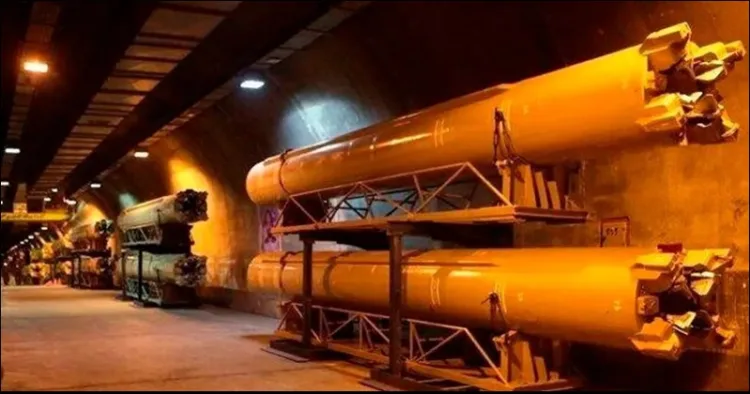 Iran Shows its missile base on TV