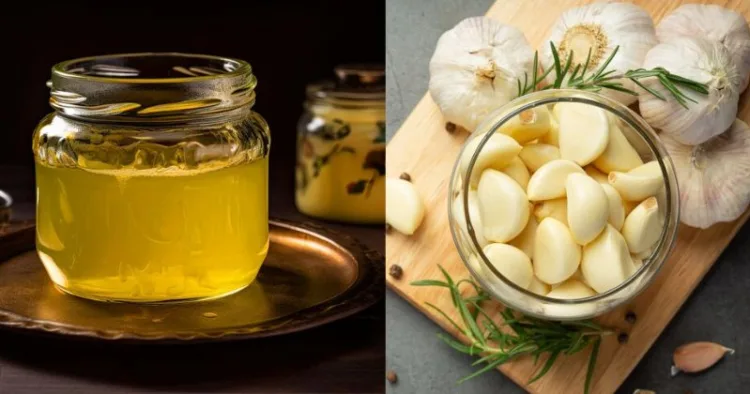 roasted garlic in Desi Ghee