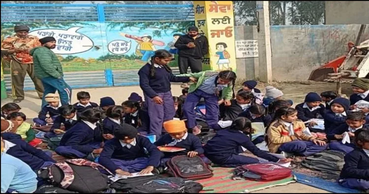 Punjab School shuts by villegers