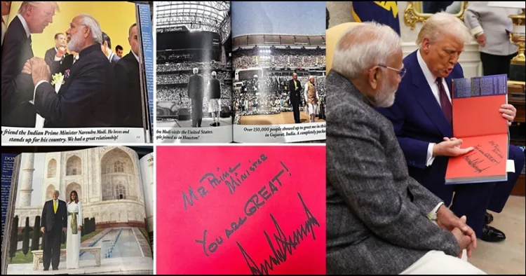 Donald trump gifted a coffee table book to PM Modi