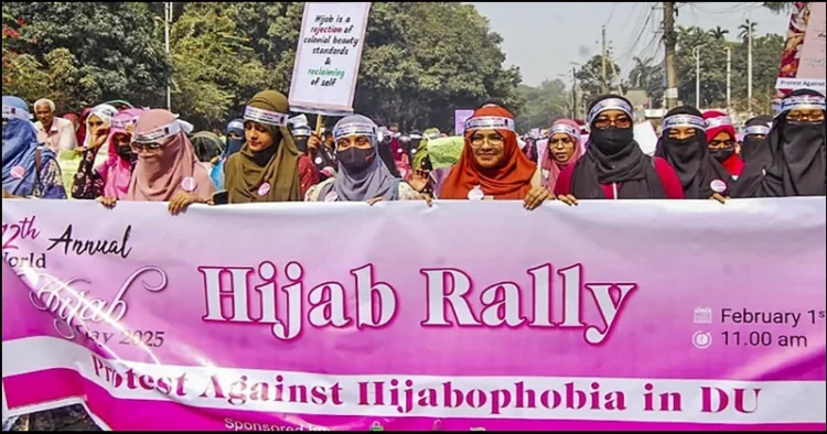 Hijab Day hijab supporting rally in Bangladesh